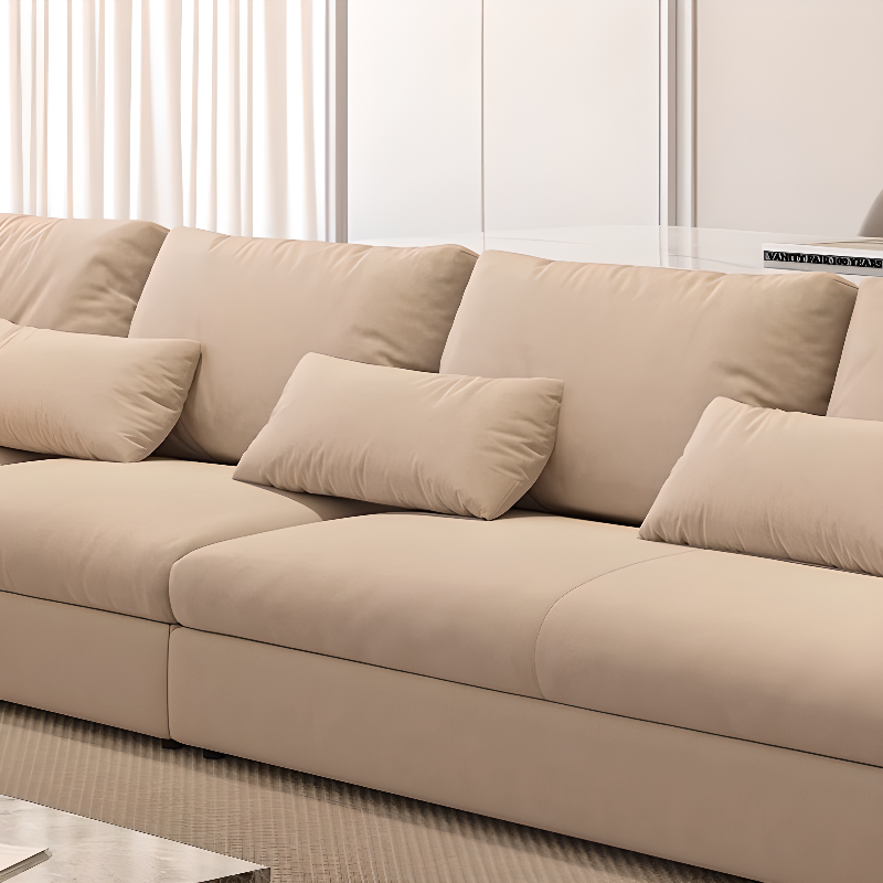 Straight/L-Shape Horizontal/Right Ink/White Sofa Couch/Sofa Recliner with Concealed Support for Drawing Room - image 4