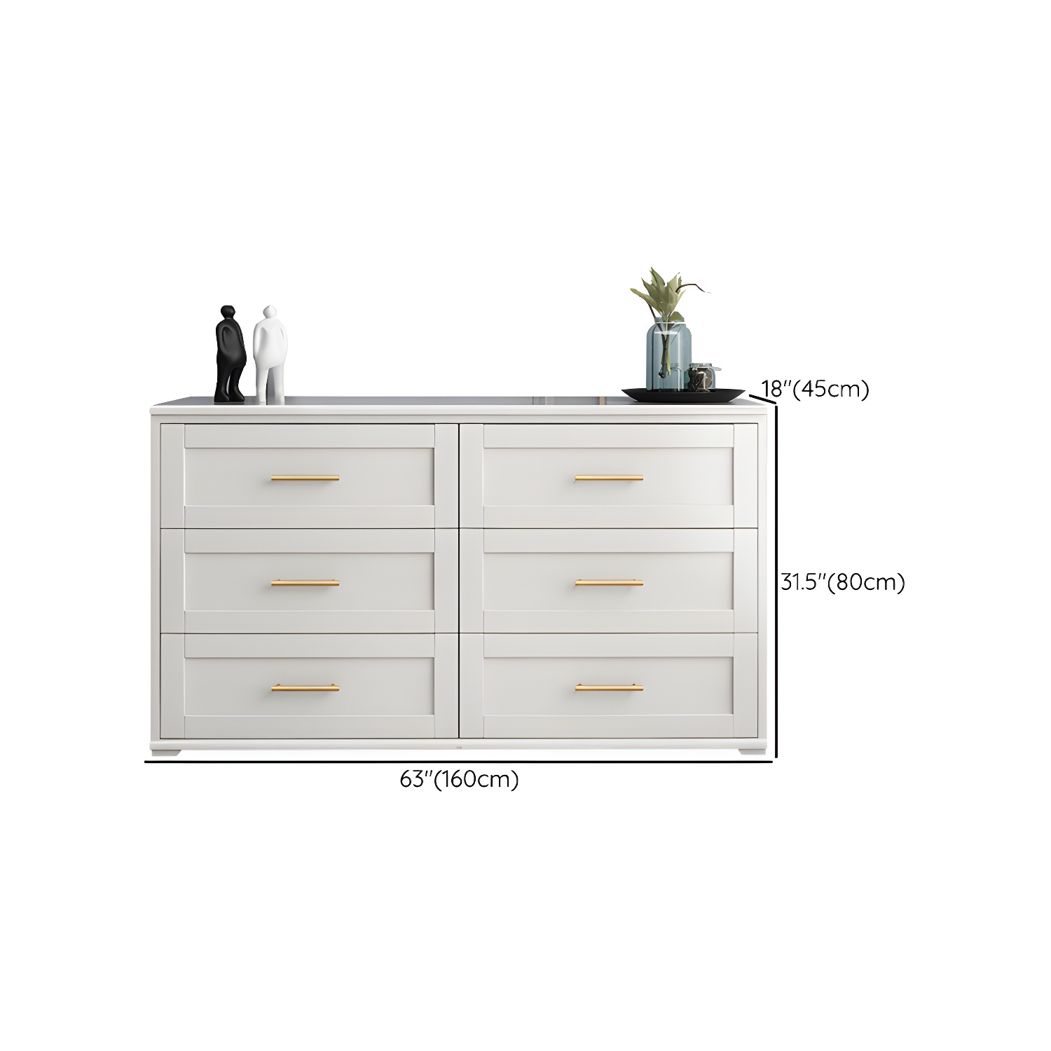17.55-inch Width Solid Wood Storage Chest Classic Glam Storage Chest Dresser - image 21