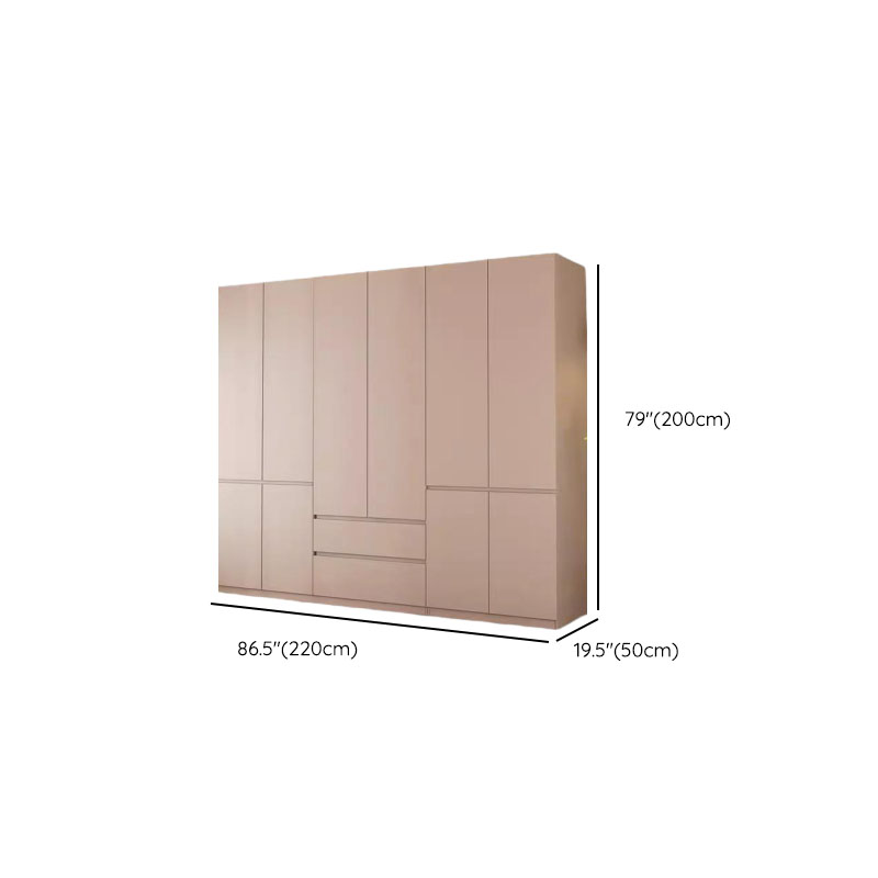 Modish Manufactured Wood Independent Armoire Cabinet with Soft Close Drawer, Soft Close Door, Interior Shelves, and Clothing Rod - image 19