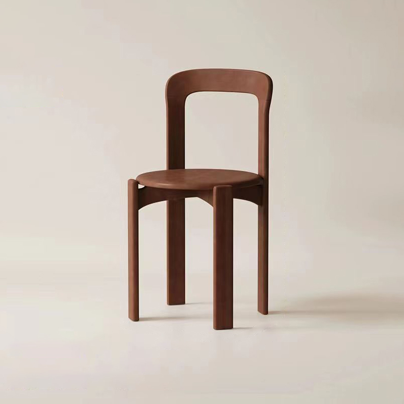 Framed Stable Orange/Green/Blue Solid Wood Side Chair with Foot Pads in a Modern Style - image 3