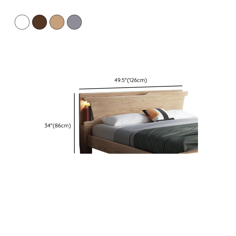 Modish Rubberwood Wingback/Panel Headboard in Rectangle/Camelback Shape for King/Queen/Full Bed, Free-standing Standard with No Distressing and Standard Height - image 14