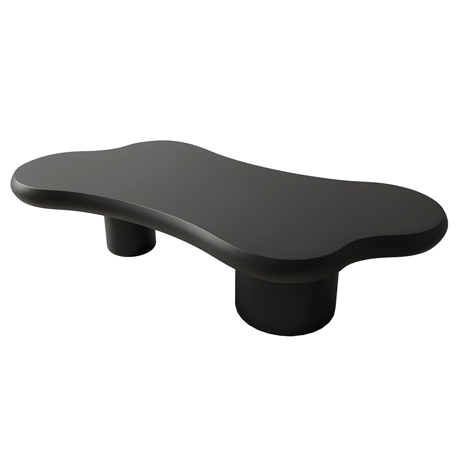 Cloud Shape Coffee Cocktail Table in Solid Wood Modern Style