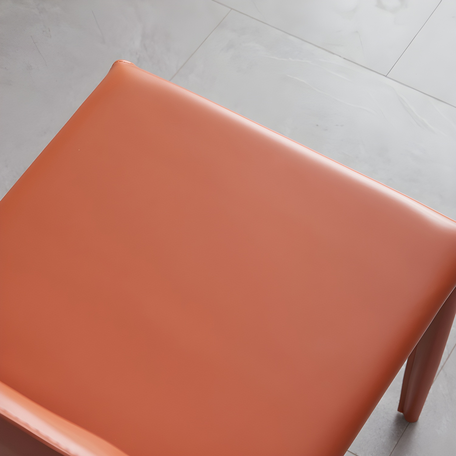 Modern Metal Dining Room Chairs Armless Leather Dining Chair for Restaurant - image 16
