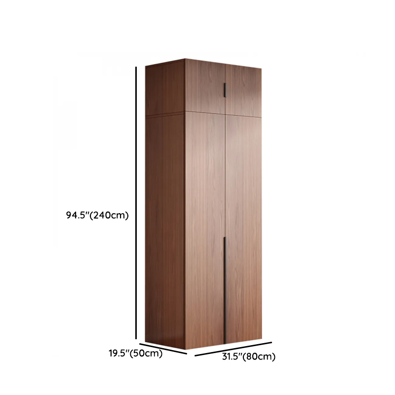 Sepia Minimalist Lumber Independent Cabinet Armoire with Soft Close Door, Interior Shelves, and Hanging Rod - image 22