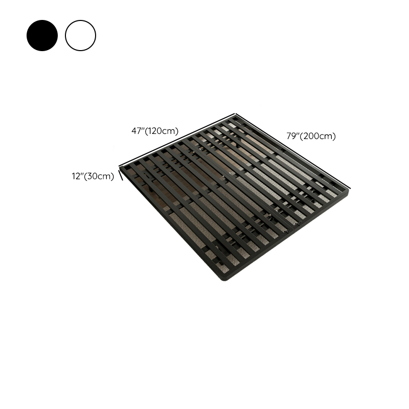 Modern Iron Open-Frame Bed with Solid Color, Metal Slats, and Legs Included - image 19
