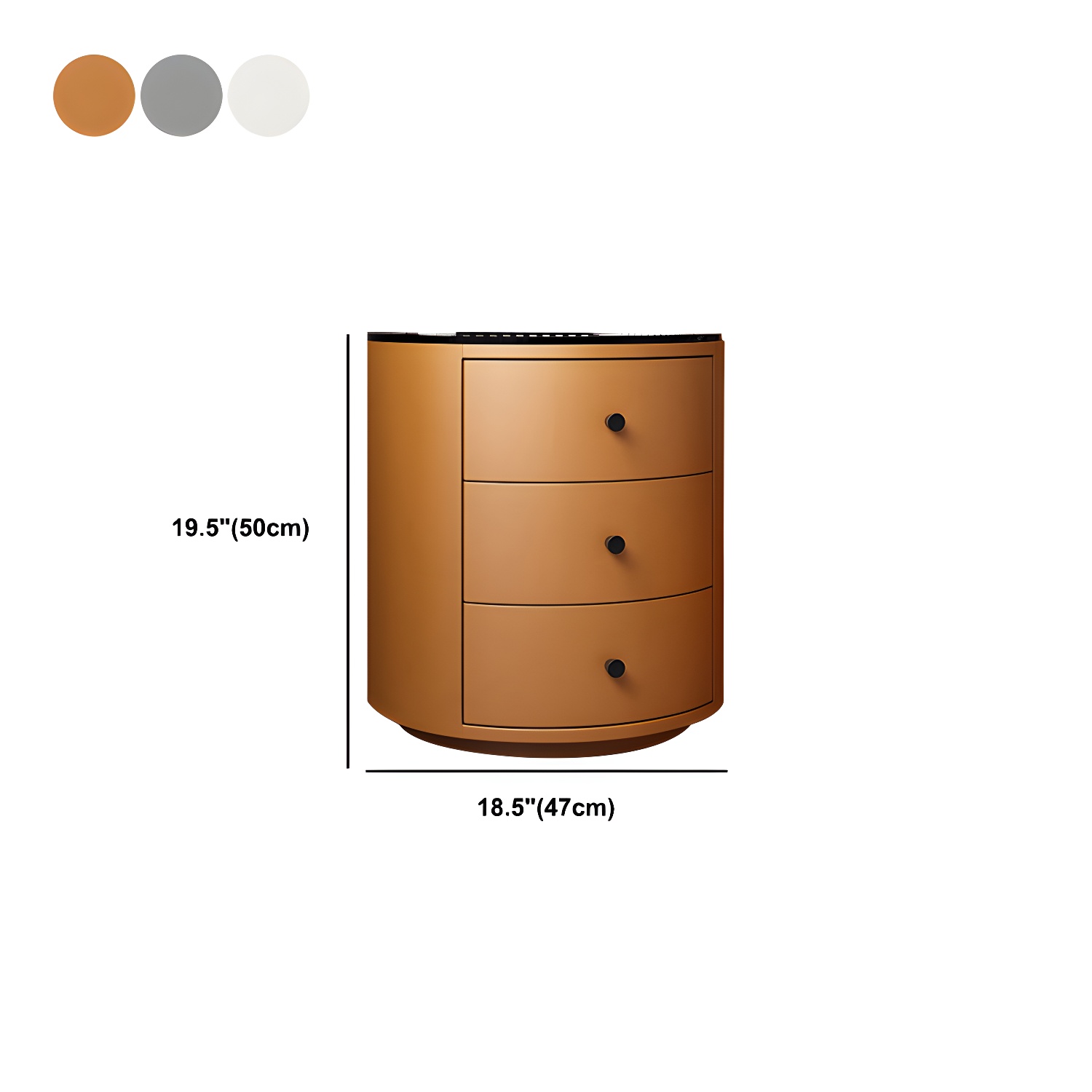 Modern Faux Leather Nightstand Table Solid Wood Drawer Storage Bed Nightstand - image 14