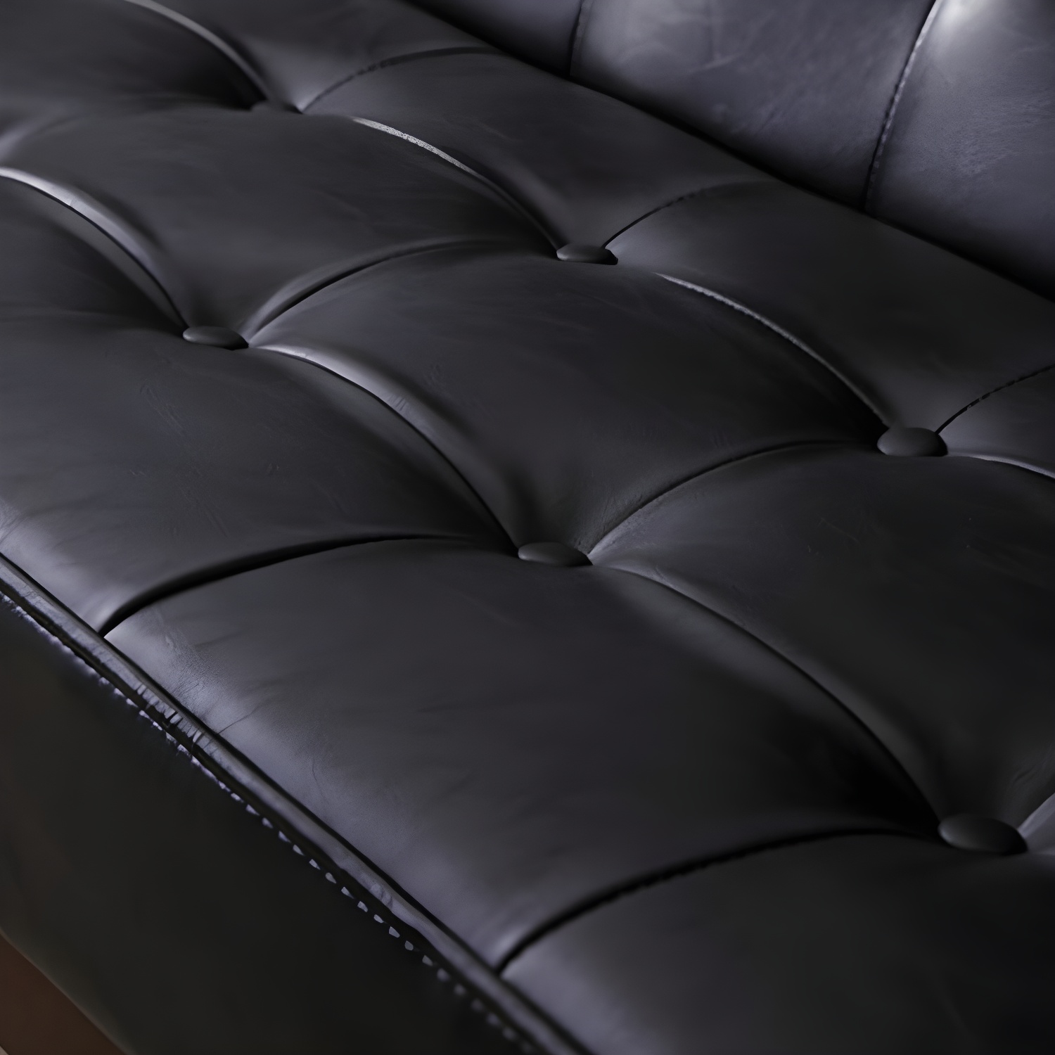 Mid-Century Modern Pine Wood Sofa with Tufted Back and Single Cushion Design - image 15
