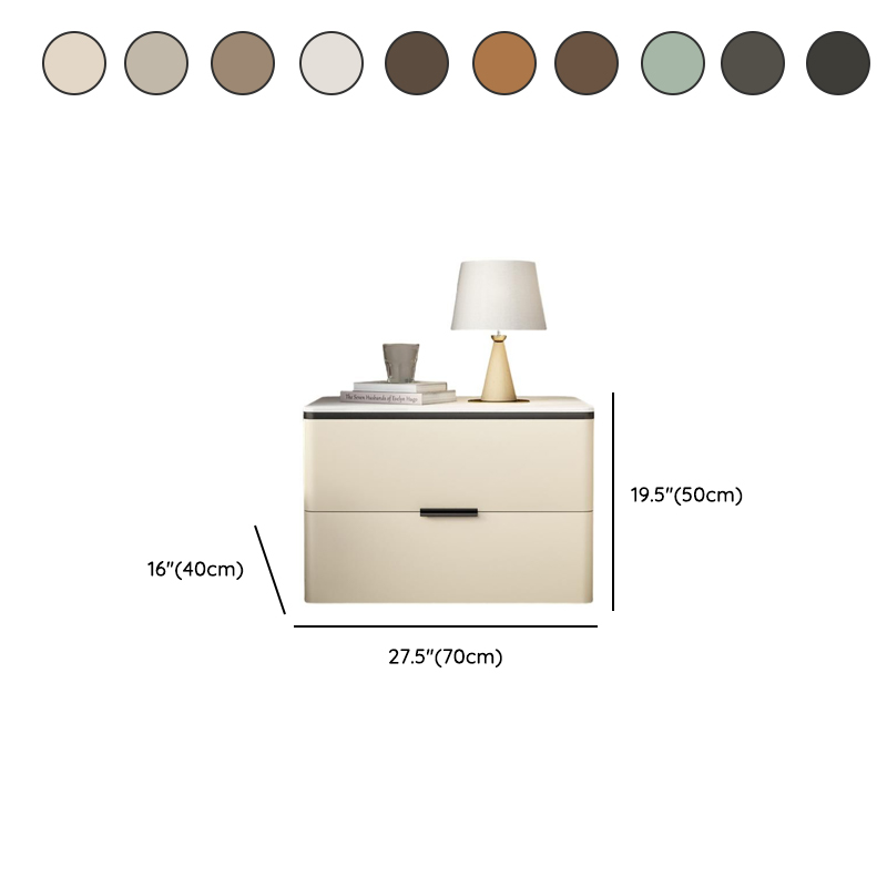 Organic Modern Nightstand With Drawer Organization Featuring 2 Drawers and Stone Countertop - image 19