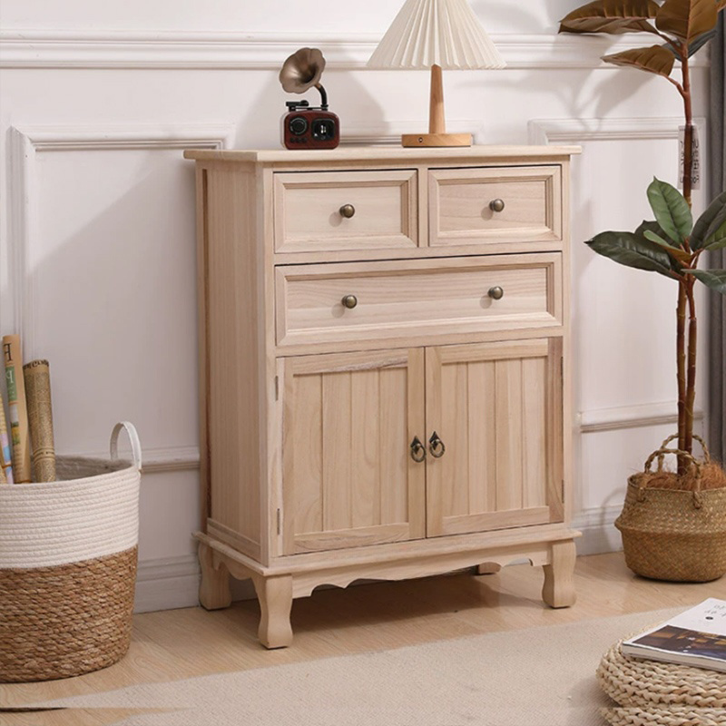 Scandinavian Narrow Metal Lingerie Chest/Semainier, Features 1 Cabinet and Included Shelves - image 8
