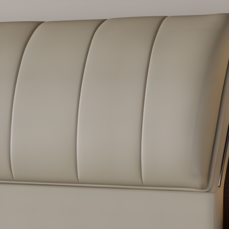 Trendy Panel Headboard in Natural Wood with No Distressing, Rectangle Shape for Queen/Full Bed, Featuring Sponge Upholstery and Standard Height - image 11