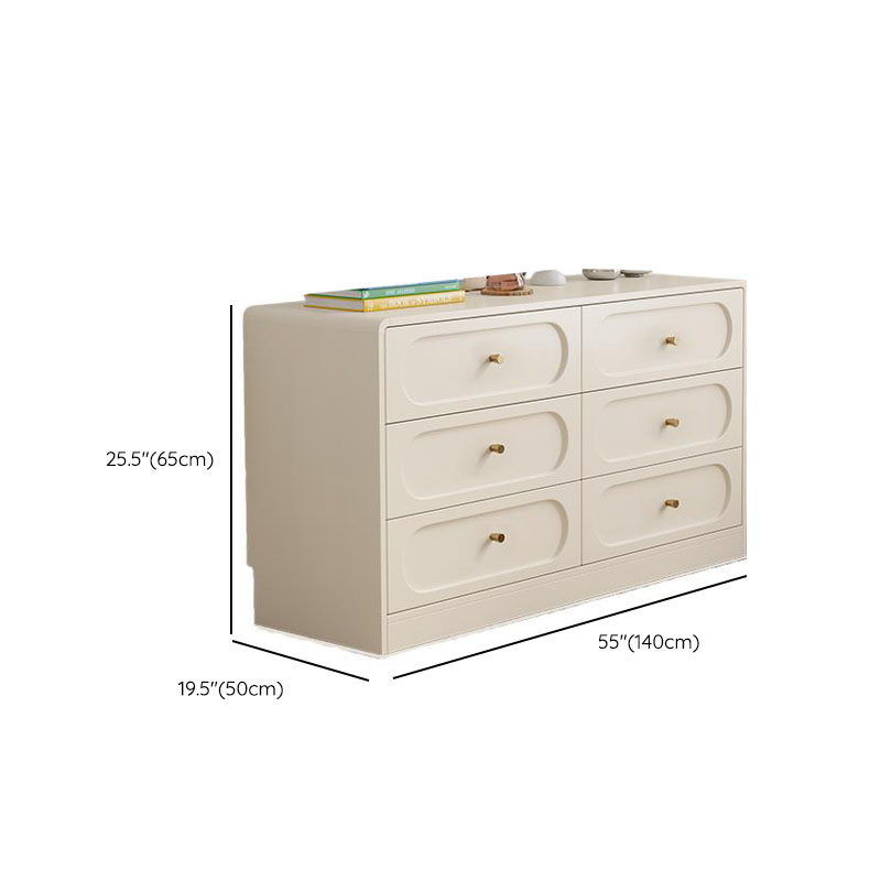 Chalk Casual Composite Wood Console Dresser with 9/6 Drawers in Horizontal Design - image 12