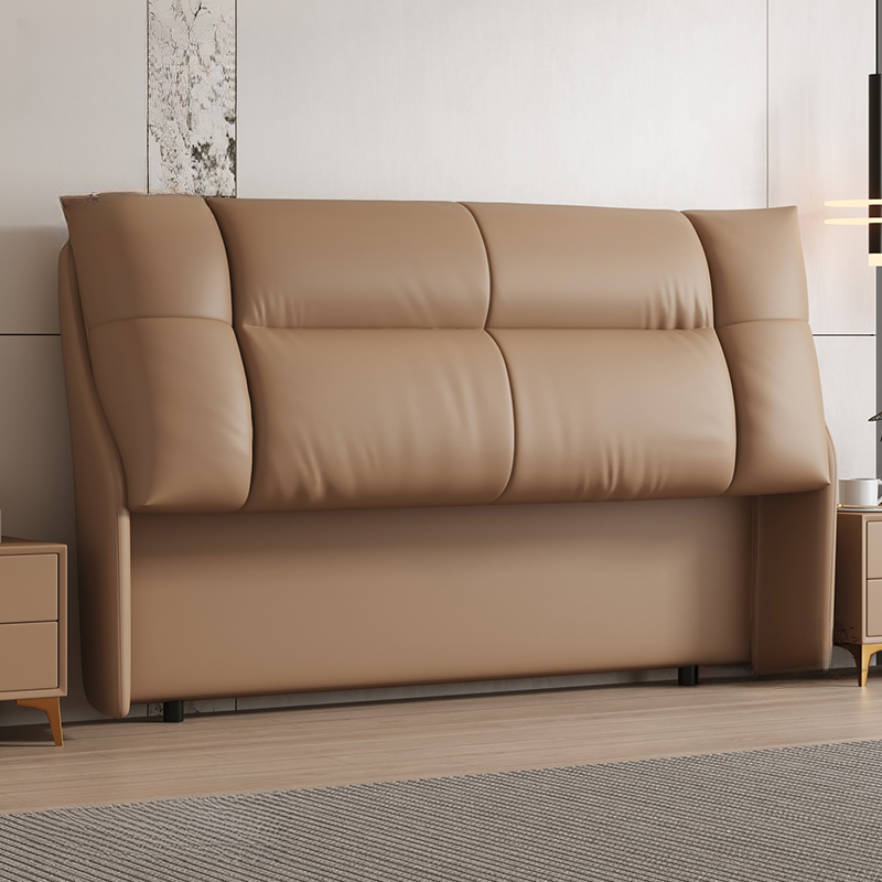 Trendy Panel Headboard in Natural Wood with No Distressing, Rectangle Shape for King/Queen/Full Bed, Cotton Upholstery Fill, Standard Height - image 6
