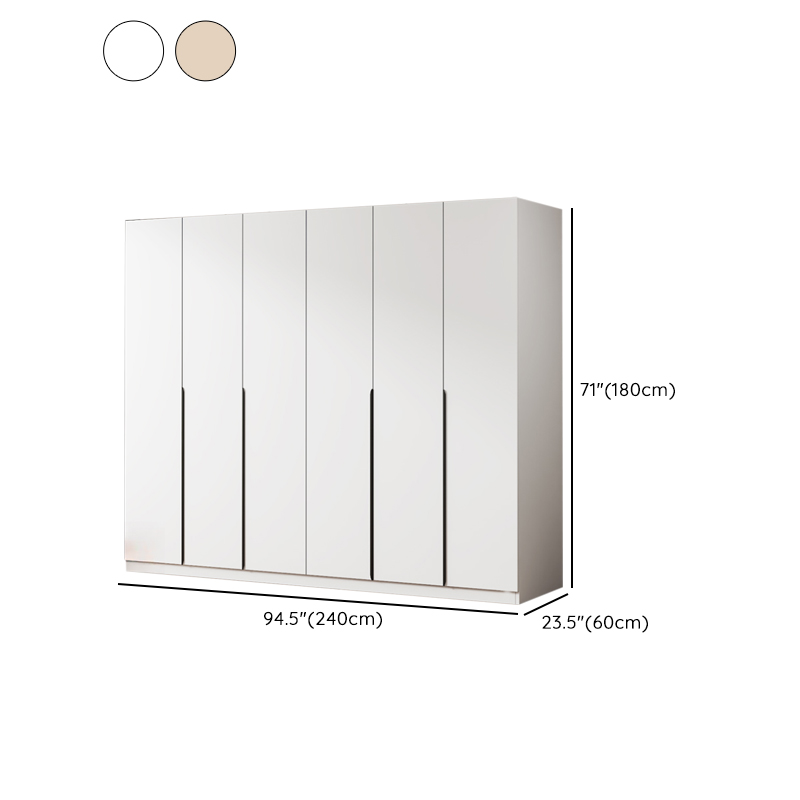 Modish Manufactured Wood Independent Armoire Cabinet with Interior Shelves and Clothing Rod - image 13