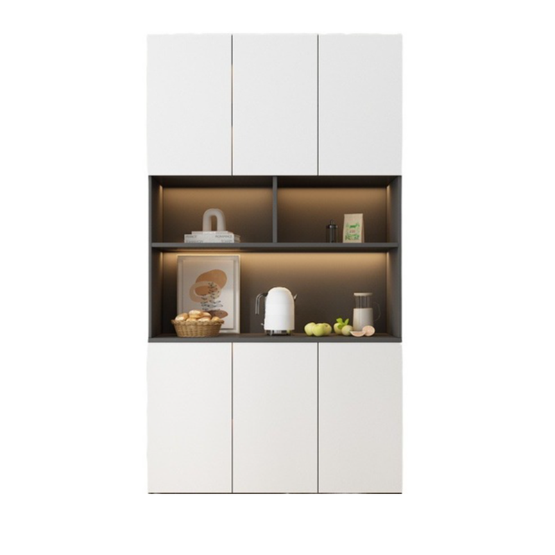 Two Toned Unclosed & Self-supporting Wide Sideboard with 2 Shelves & Benchtop - image 5