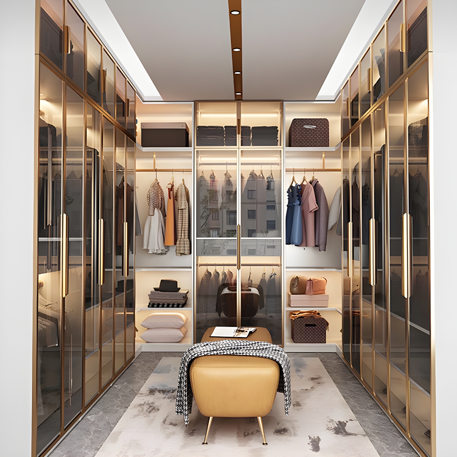 White Colour Wardrobe Armoire Contemporary Style Wooden Wardrobe Closet for Bedroom - image 12