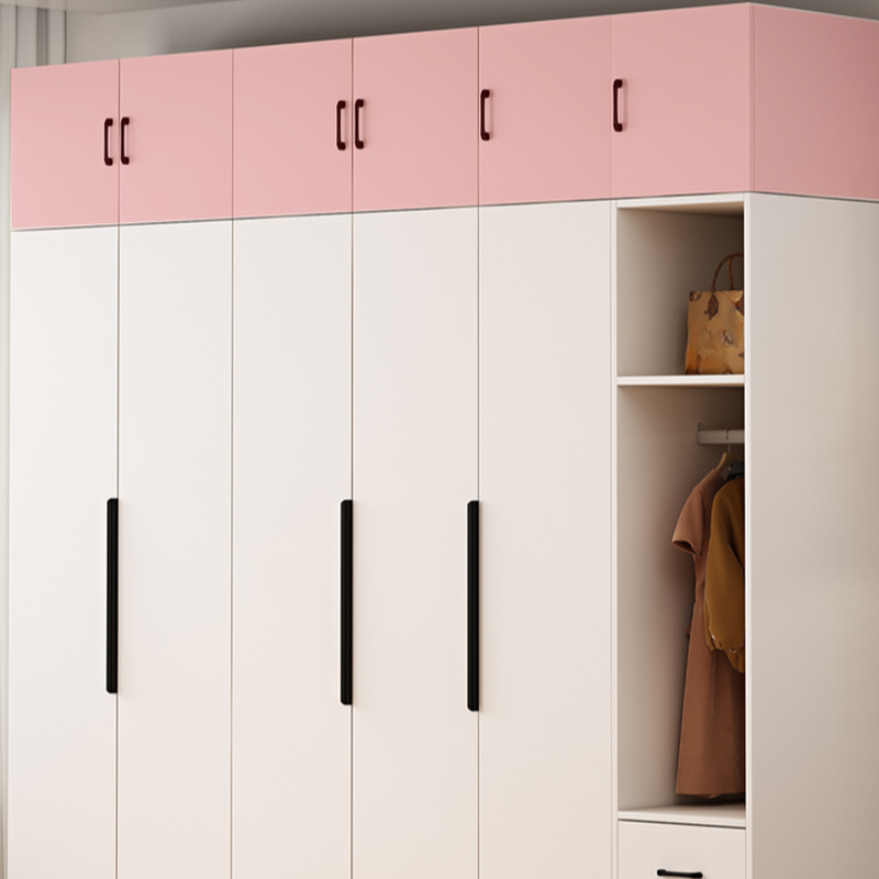 Modish Manufactured Wood Independent Armoire Cabinet with Soft Close Door, Interior Shelves, and Clothing Rod - image 10