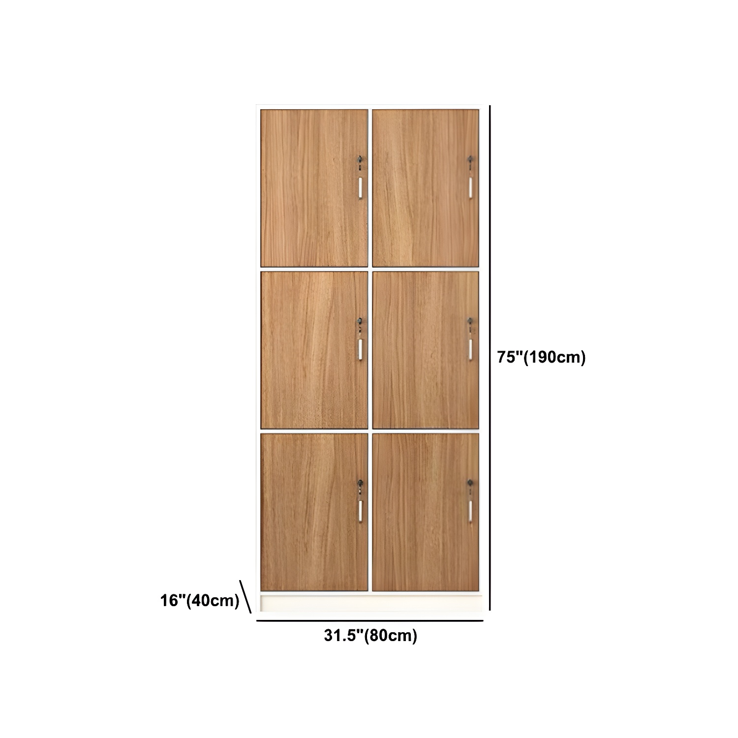 Natural Finish Indoor Cabinet Contemporary Storage Cabinet with Hinged Door - image 16