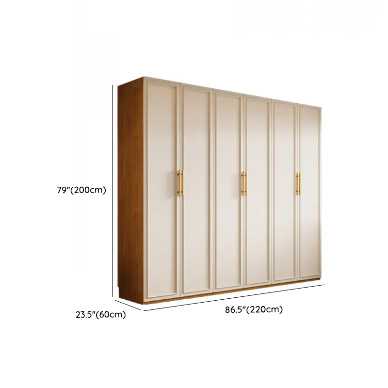 Cocoa Minimalist Laminate Wardrobe Closet with Soft Close Drawer, Soft Close Door, Interior Shelves, and Clothing Rod - image 12