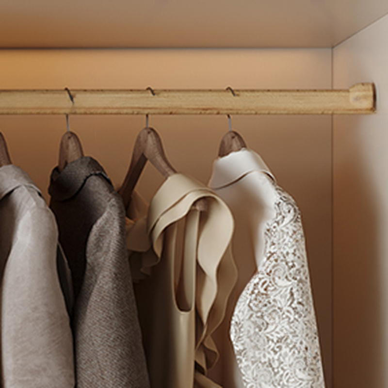 White Minimalist Wooden Wardrobe Closet with 3-Drawer/6-Drawer, Soft Close Door, Interior Shelves, and Clothing Rod - image 3