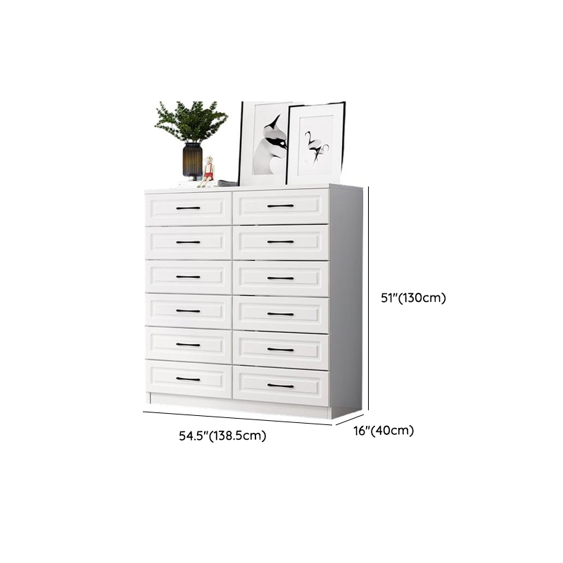 Simple Vertical/Horizontal Chalk Bachelor Chest in Wood with 3 Drawers/5 Drawers/6 Drawers - image 29