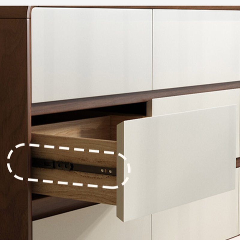 Simplistic Large Vanity Set with Rubberwood Table Top and Auburn Seat, Featuring 8/11/5 Drawers, No Suspension