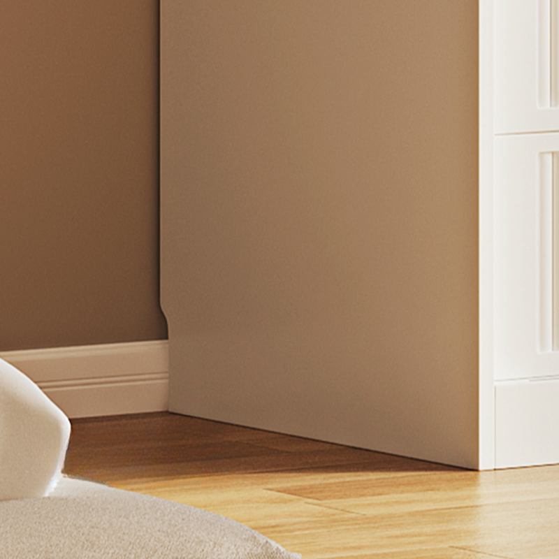 Chalk Composite Wood Cabinet Armoire with Soft Close Drawer, Specular Mirror, Soft Close Door, Interior Shelves, and Clothing Rod - image 8