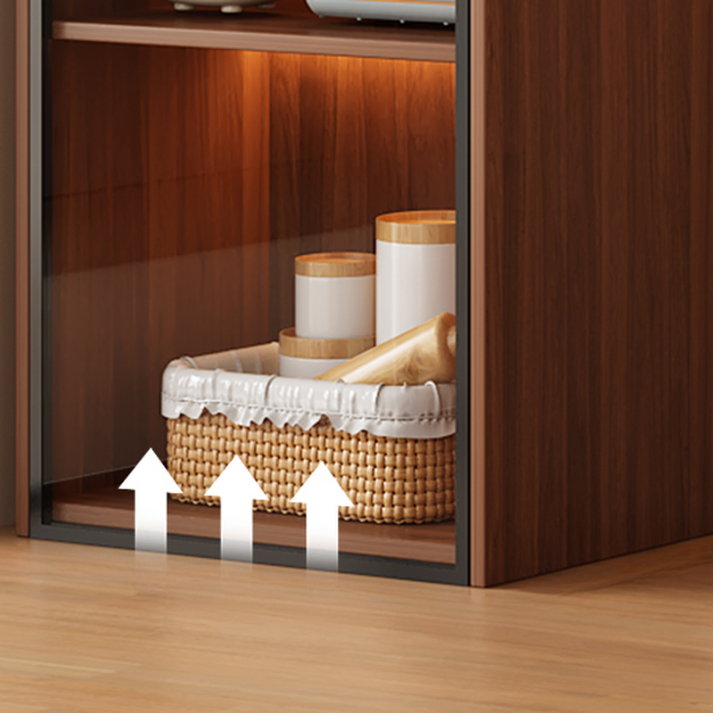 Rectangular Detached Accent Cabinet with Damp-proof, Scratch-immune Glazed Door in Chalk/Sepia and Soft Close Drawer - image 9