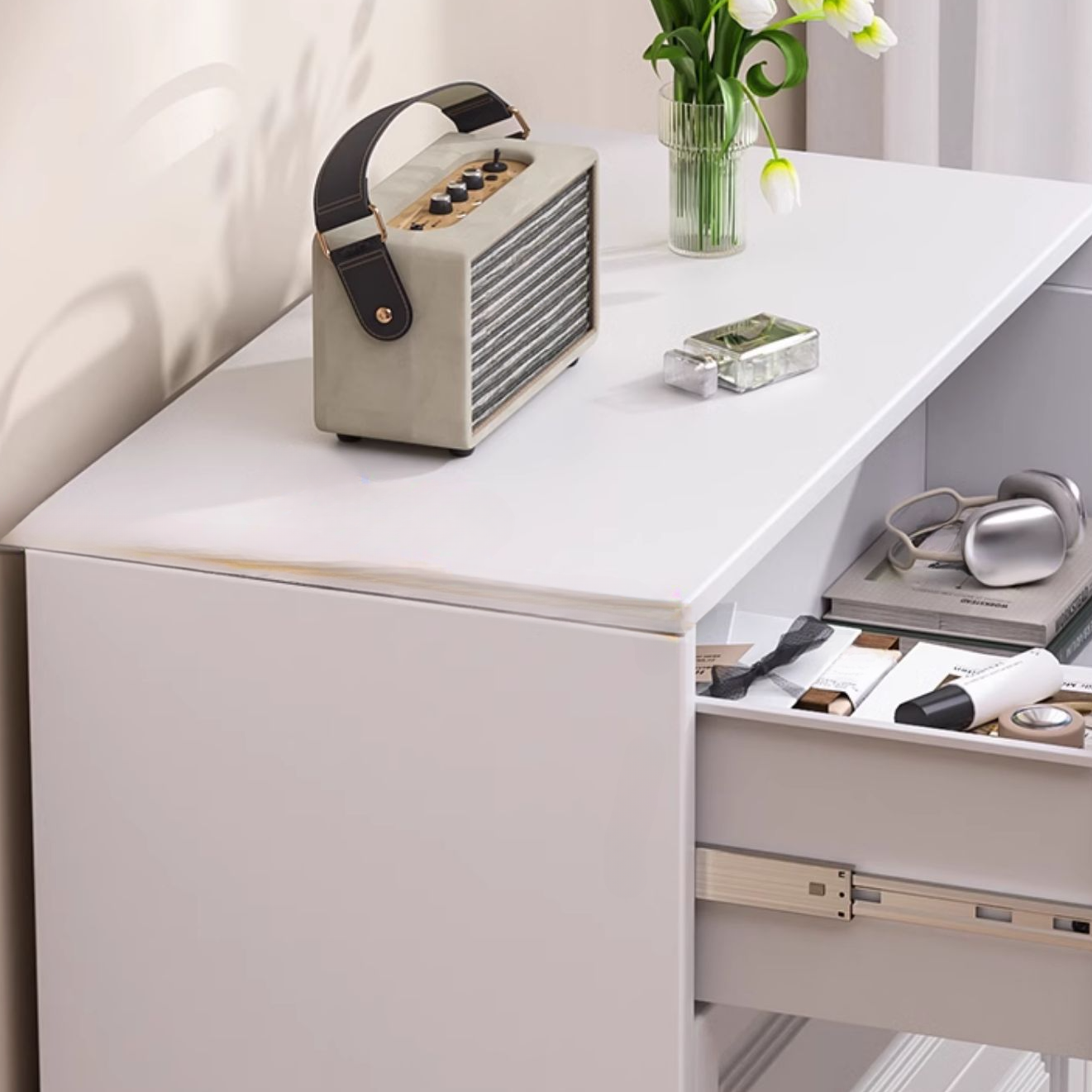Chalk Casual Metal Bachelor Chest/Semainier with 5 Drawers/3 Drawers/4 Drawers in Vertical/Horizontal Orientation - image 2