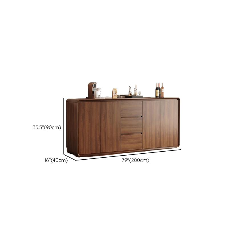 Narrow/Standard/Wide Auburn Sideboard with Lumber Adjustable Shelf, Locker, 3 Drawers and 4 Doors/2 Doors/Single Door - image 18