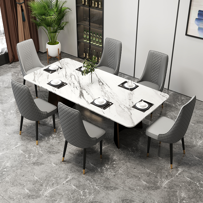Contemporary Restaurant Armless Chair with Solid Back Panel, Upholstered Metal Legs - image 11