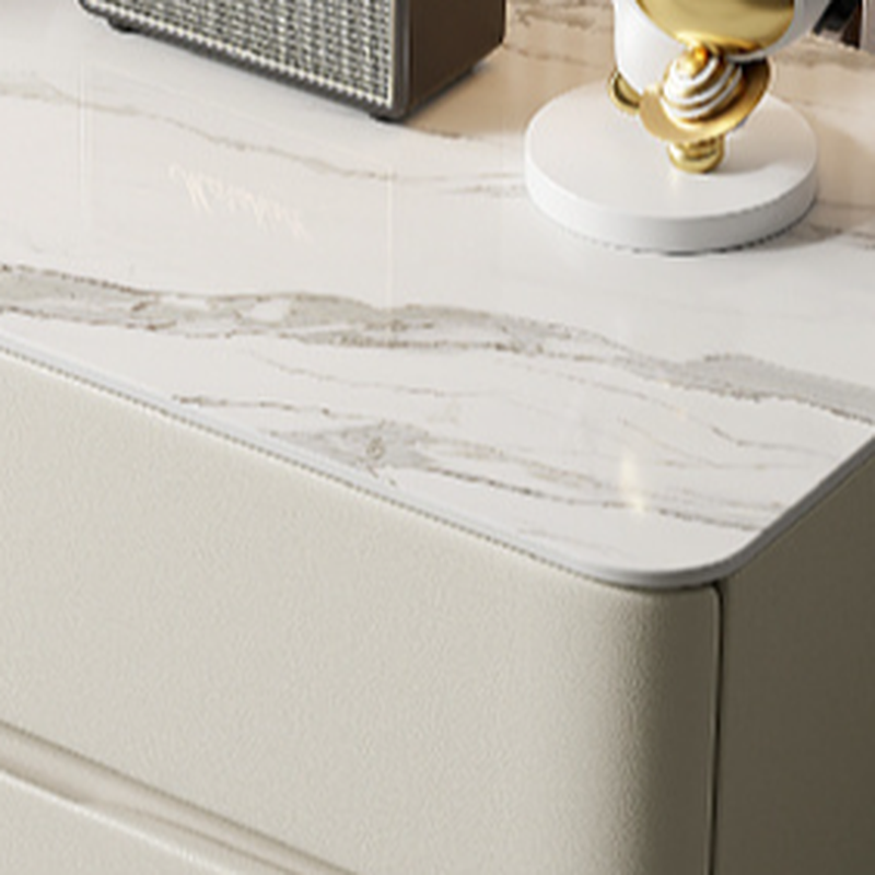 Postmodern Bedside Cabinet Nightstand with 2 Drawers - image 10