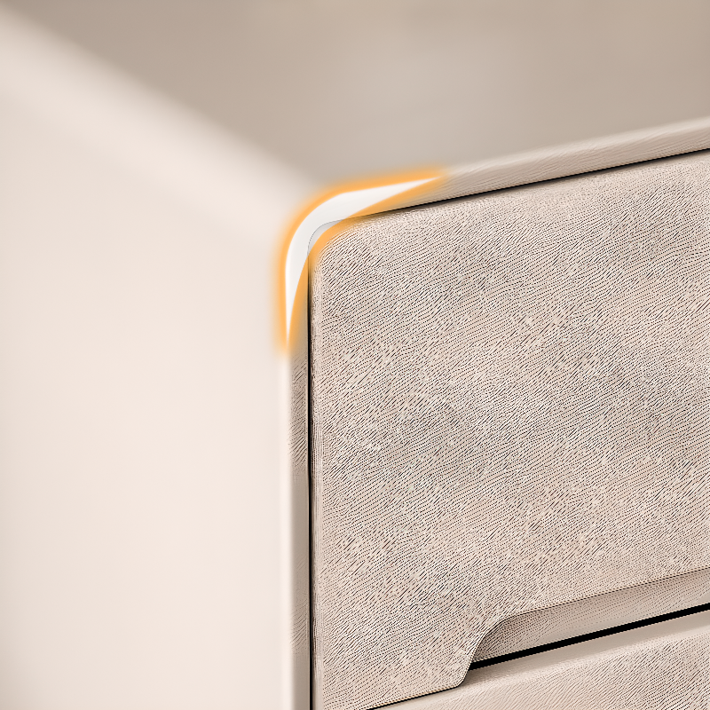 Trendy Drawer Storage Bedside Table with 2 Drawers and Vinyl Leather Countertop - image 10