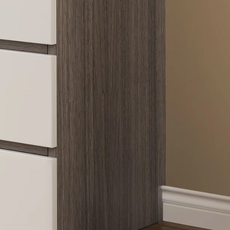 White Modish Wooden Independent Armoire Cabinet with Soft Close Drawer, Soft Close Door, and Interior Shelves - image 5