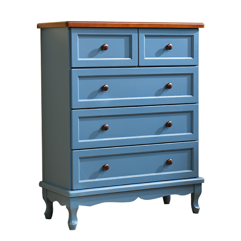 Solid Wood Countertop Storage Chest Traditional Style with Drawers - image 2