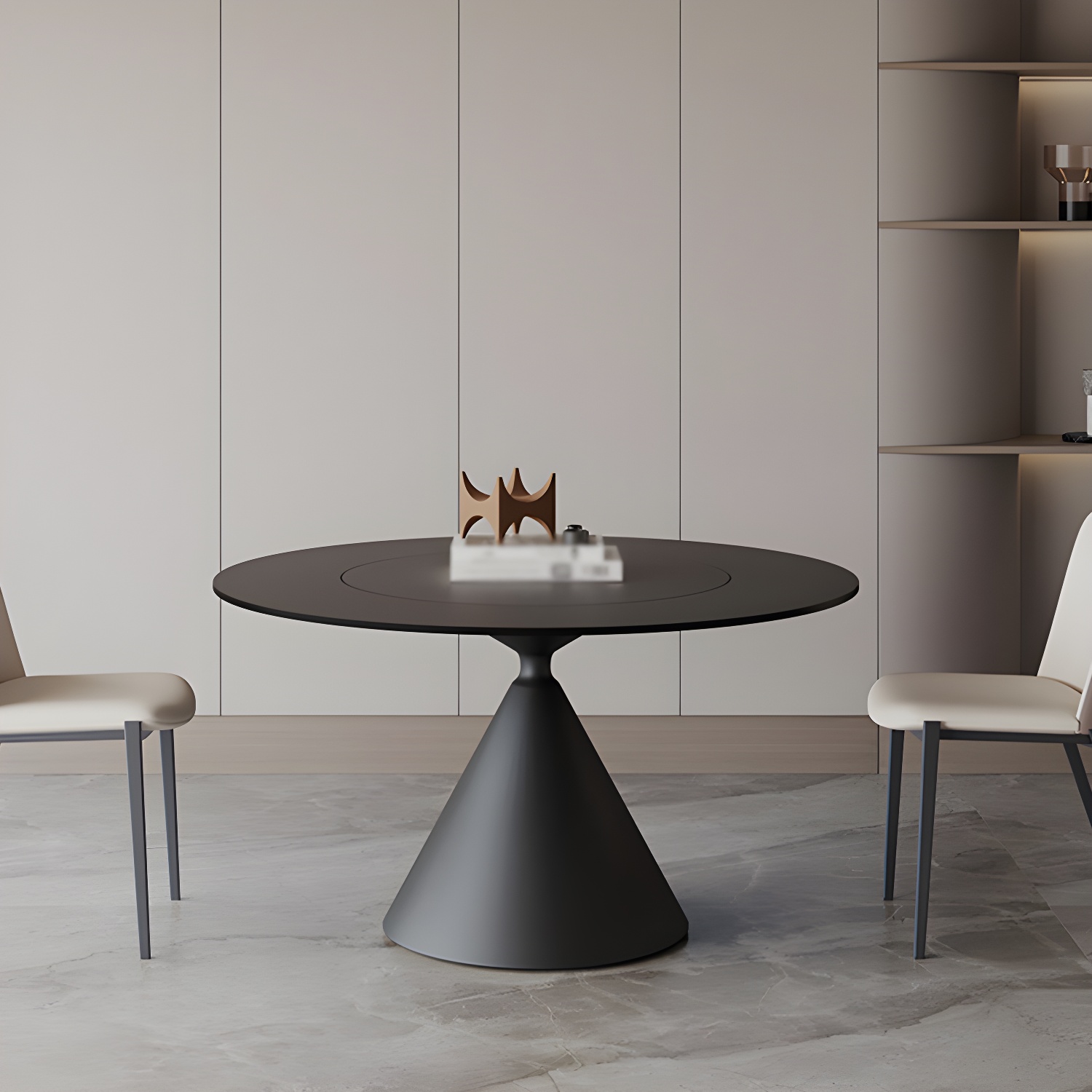 Sintered Stone Home Dining Table Modern Round Dining Room Table - image 8