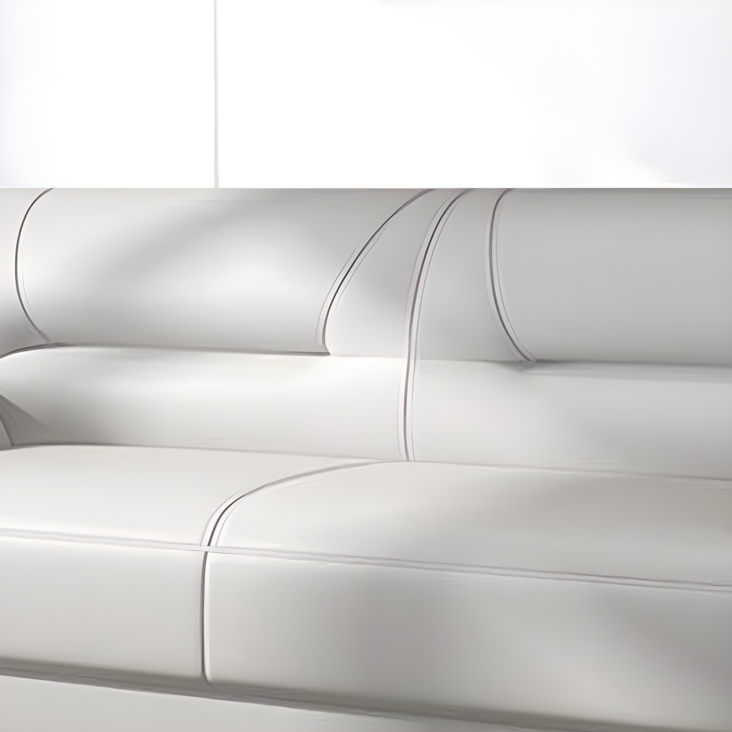 Leather Modern 2/3-seat Pillow Top Arm Sofa 70.87"/55.12" W Sewn Pillow Back Sofa - image 15
