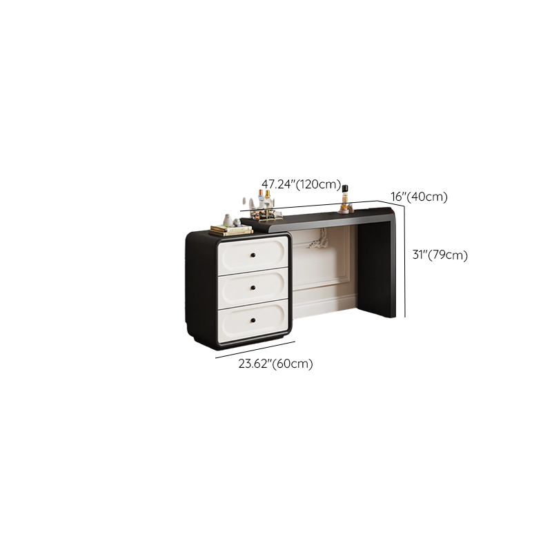 Midnight Black Sleeping Room Makeup Vanity with Scalable Telescopic and Push-Pull - image 11