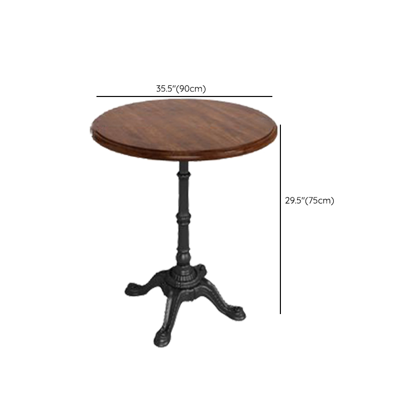 Standard Table Height Fixed Dining Table in Sand with a Natural Wood Tabletop for 2 in a Simplistic Style - image 15