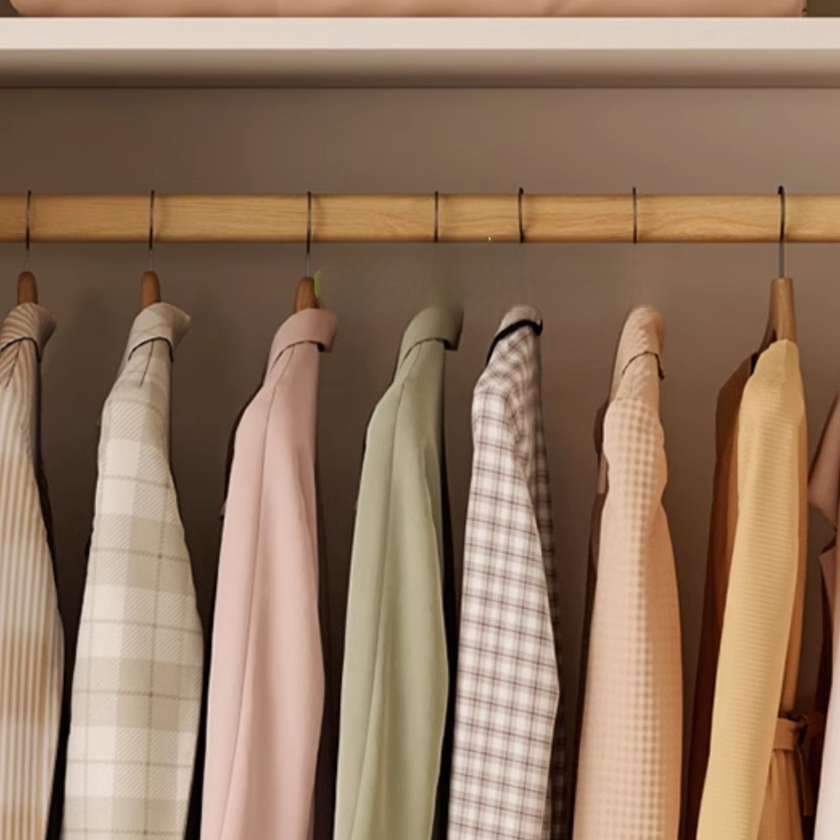 Chalk Modish Laminate Wardrobe Closet with Soft Close Drawer, Soft Close Door, Interior Shelves, and Clothing Rod - image 3