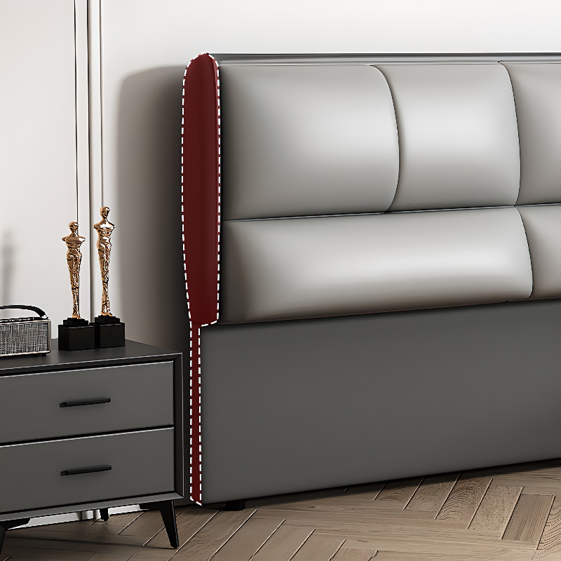 Modish Style Panel Headboard in Pine Wood with No Distressing, Rectangle Shape for King/Twin XL/Queen Bed, Featuring Sponge Upholstery Fill and Standard Height - image 11