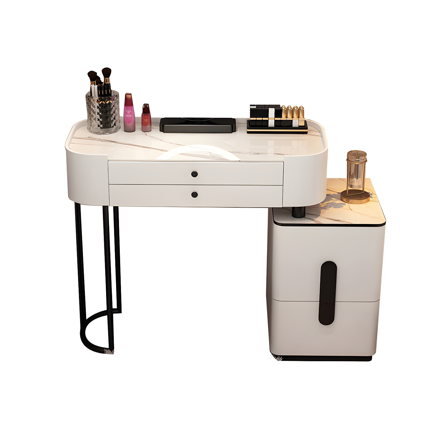 Contemporary Make-up Vanity with 4/5 Drawers,15.75 inch Wide - image 23