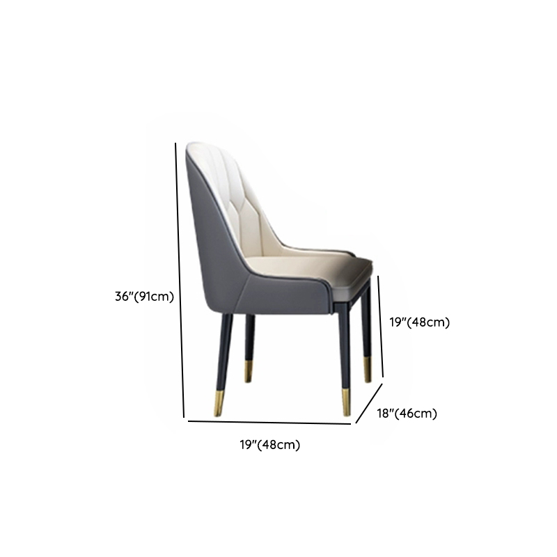 Modern Round Marble Dining Table Set with Black Metal Base in Beige - image 16