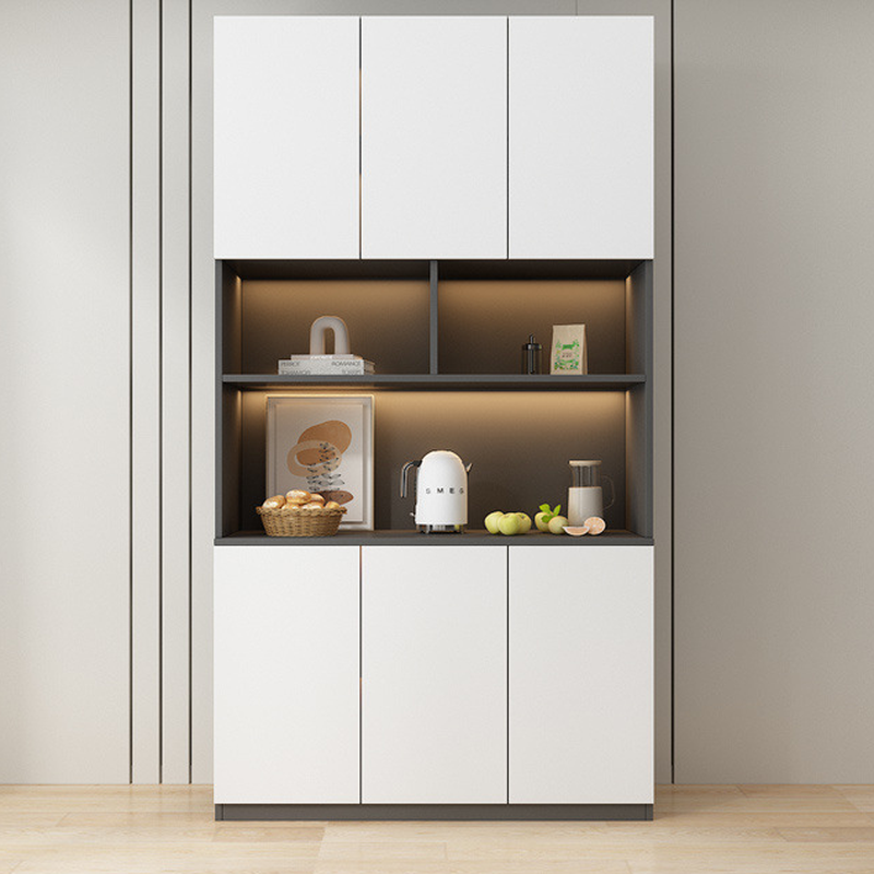 Two Toned Unclosed & Self-supporting Wide Sideboard with 2 Shelves & Benchtop - image 8