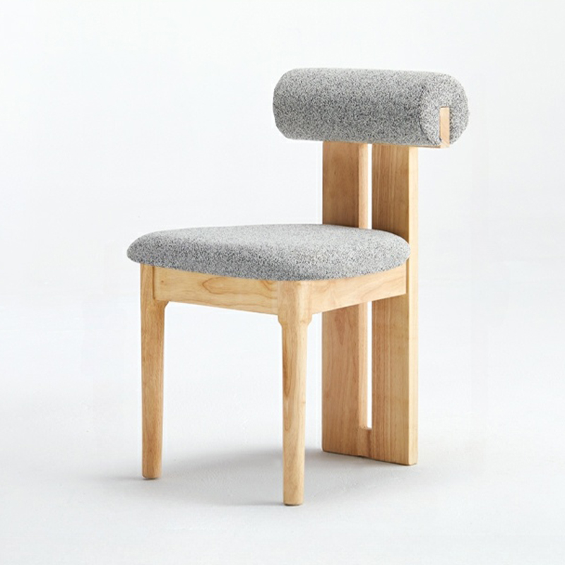 Stable Slat Back Upholstered/Faux Leather/Velour Armless Chair with Wood Legs in a Minimalist Style - image 3