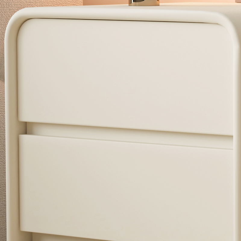 Organic Modern 3 Tiers Nightstand With Drawer Organization Featuring Pleather Countertop - image 13