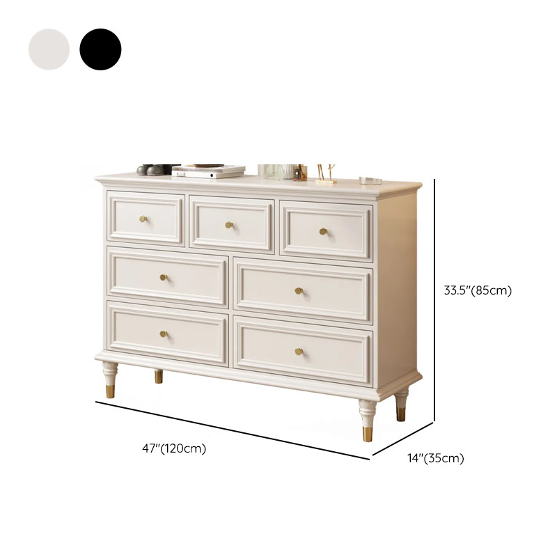 Trendy Natural Wood Console Dresser with 9/7/6 Drawers in Horizontal/Vertical Orientation - image 8