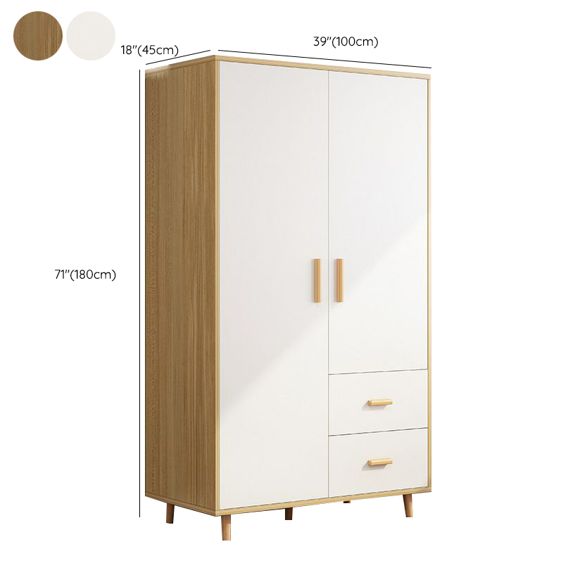 Modern Manufactured Wood Cabinet Armoire with Hanging Rod, Interior Shelves, Soft Close Drawer & Soft Close Door - image 18