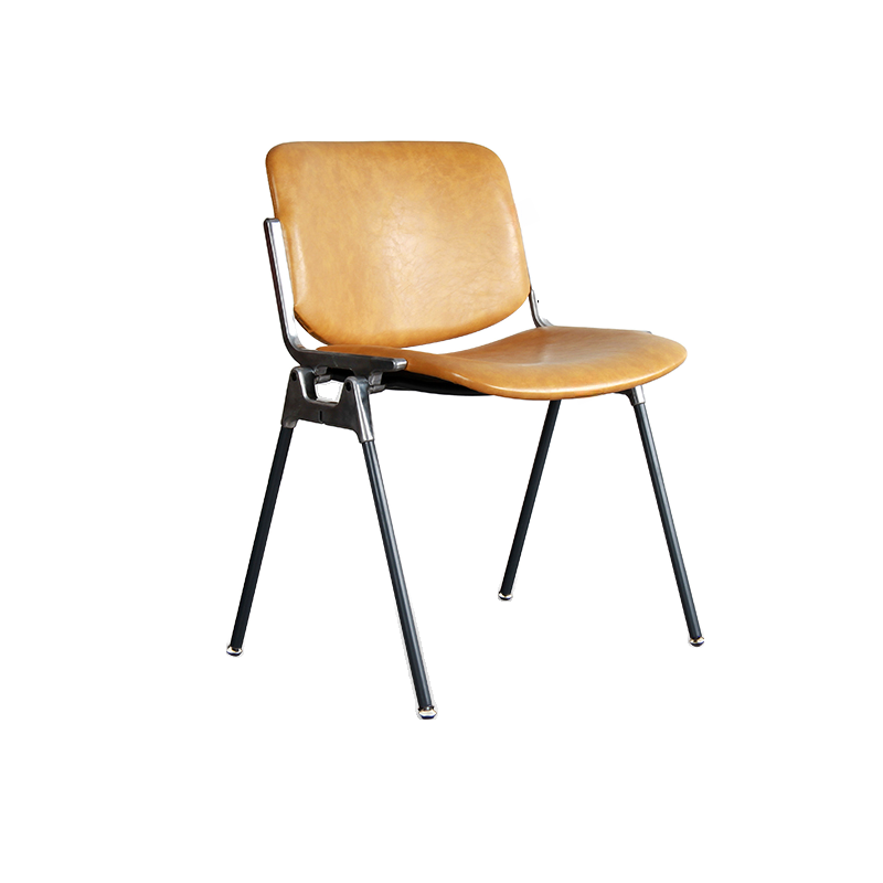 Old School Ventilated Back Armless Chair with Ink/Metallic Metal Legs, Nestable - image 14