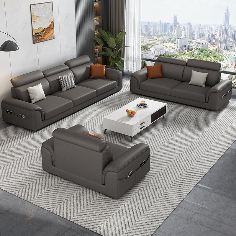 L-Shape/Straight Left/Horizontal Sofa Recliner/Sofa Couch with Pine Wood Frame - image 3