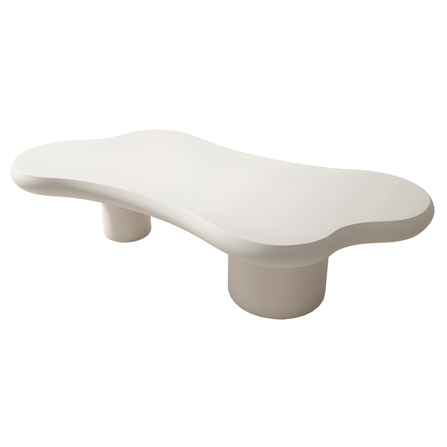 Cloud Shape Coffee Cocktail Table in Solid Wood Modern Style - image 3